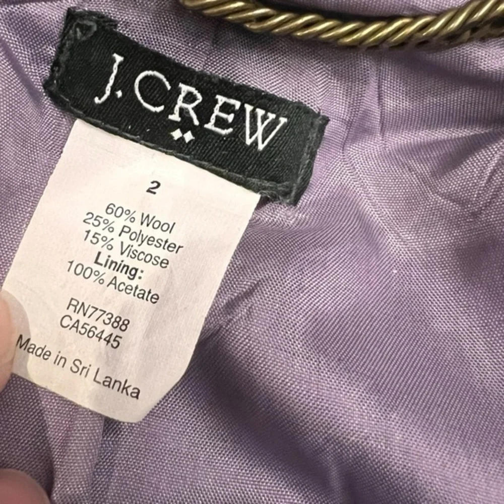 J Crew Jacket Peacoat Women’s Double Breasted Wool Coat Classic Gray Preppy Sz 2 - Picture 6 of 14